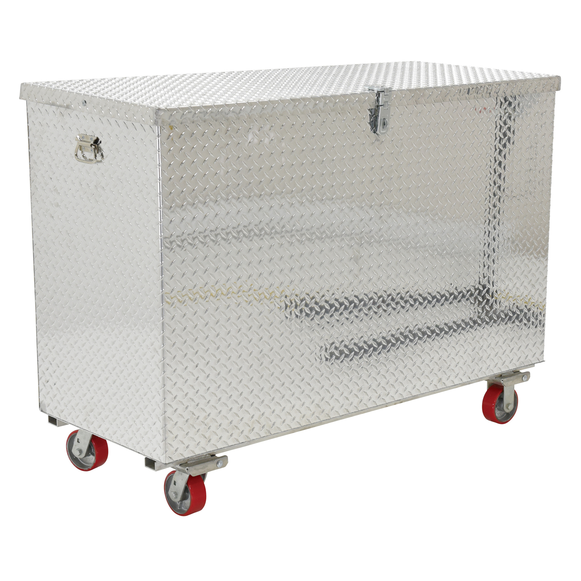 Vestil Portable Tool Box with Casters - 30 Cu. Ft. Capacity, Aluminum, Lockable, Model# APTS-3660-C